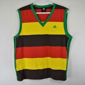 Adidas Mens Medium Tank Top Muscle Shirt Soccer